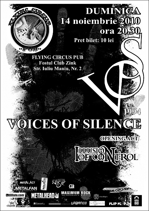 Concert Voices Of Silence si Illusion of Control in Flying Circus Pub