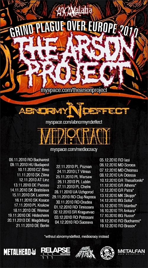 Detaliile si programul GRIND PLAGUE OVER EUROPE TOUR 2010