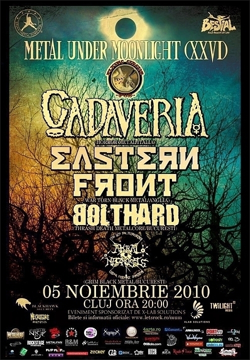 Programul Metal Under Moonlight XXVI - Cadaveria, Eastern Front, Bolthard si Akral Necrosis