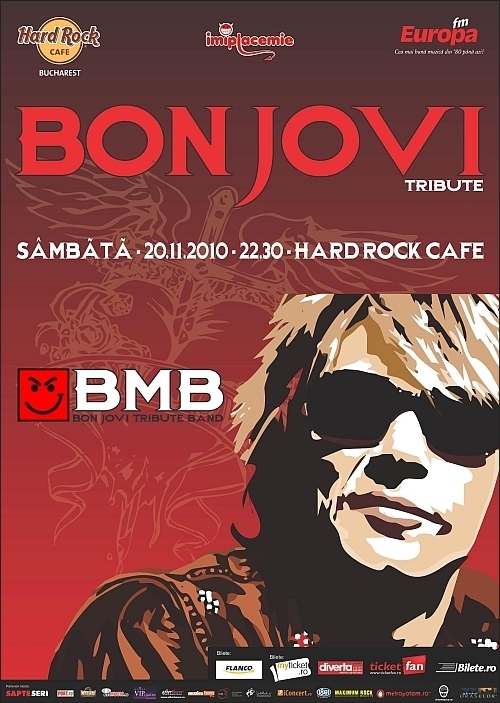 Tribut Bon Jovi cu BMB in Hard Rock Cafe