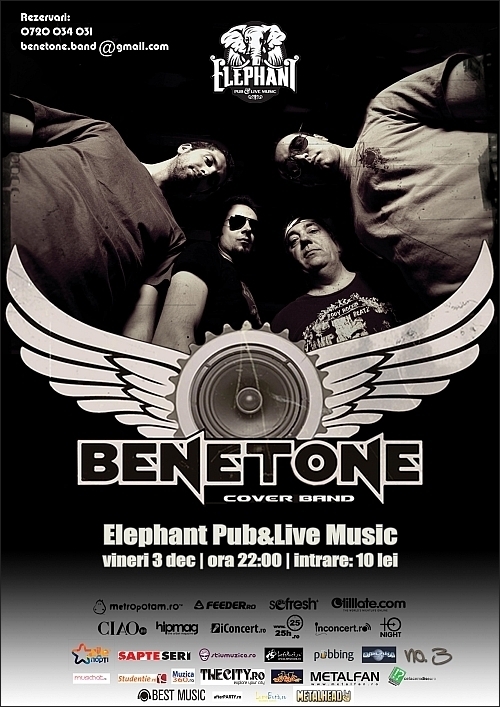Concert BENETONE Band in Elephant Pub din Bucuresti
