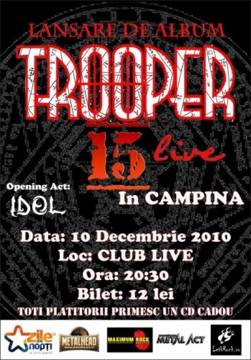 Concert Trooper si I.D.O.L. in club Live din Campina