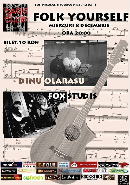 Folk Yourself - concert folk Dinu Olarasu in Cage Club