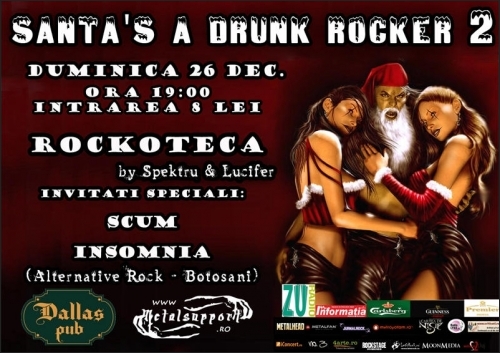Santa's A Drunk Rocker 2 in Dallas Pub din Botosani