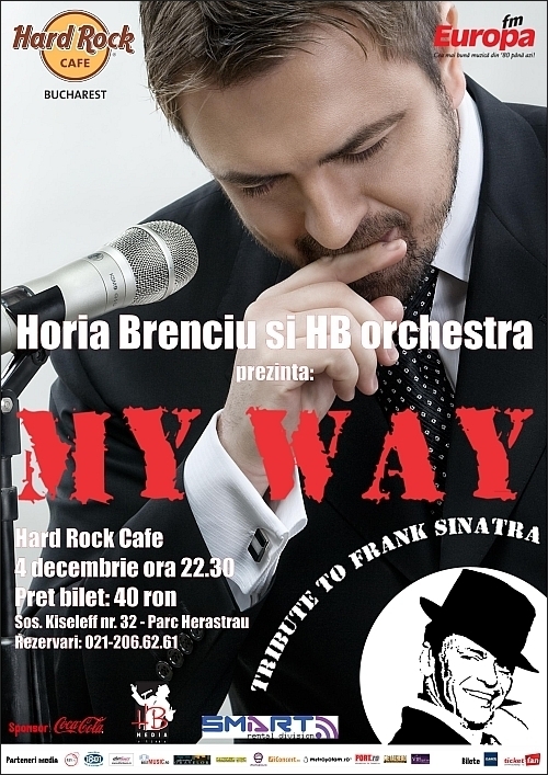 Tribut Frank Sinatra cu Horia Brenciu si HB Orchestra in Hard Rock Cafe