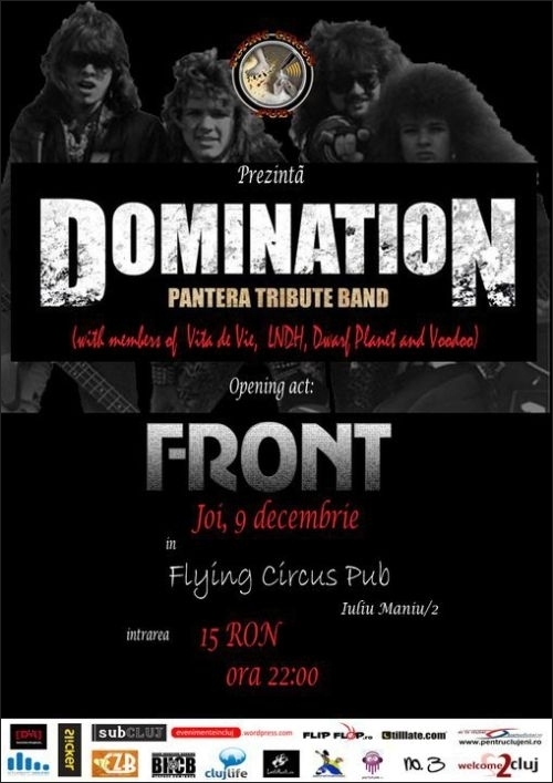 Concert Domination si FRONT in Flying Circus Pub din Cluj