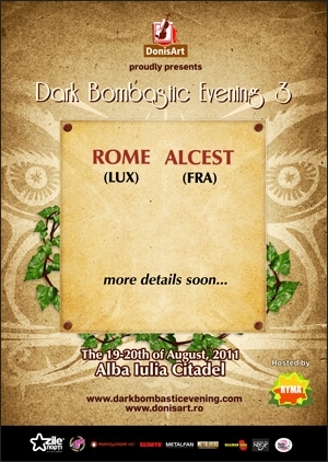 Alcest si Rome sunt primele 2 trupe confirmate la DBE3