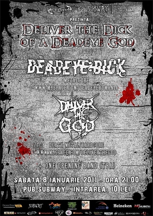 Concert Deadeye Dick si Deliver The God in Pub Subway Bacau