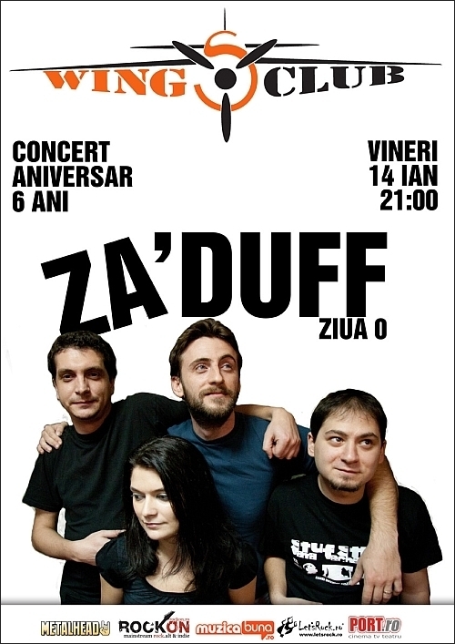 Concert aniversar Za'Duff 6 ani - ZIUA 0 in Wings Club