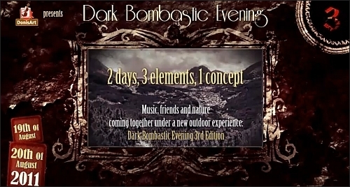 Noi detalii Dark Bombastic Evening editia a 3-a