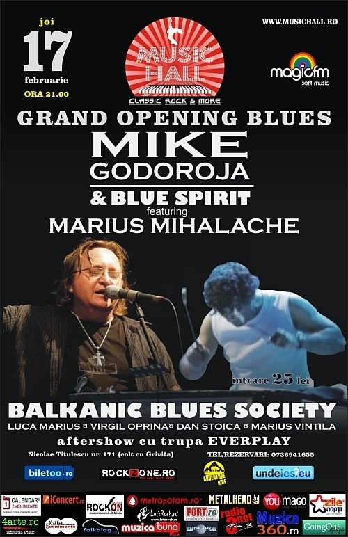 Concert Mike Godoroja si Blue Spirit feat. Marius Mihalache in Music Hall