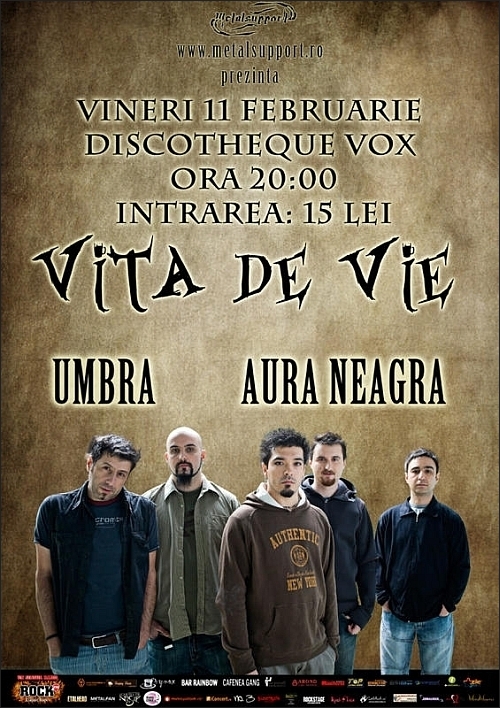 Concert Vita De Vie, Aura Neagra si Umbra in Discotheque Vox