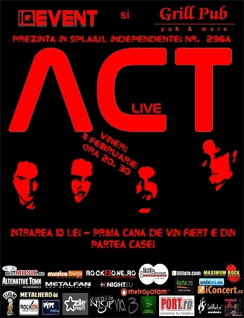 Concert al trupei ACT in Grill Pub