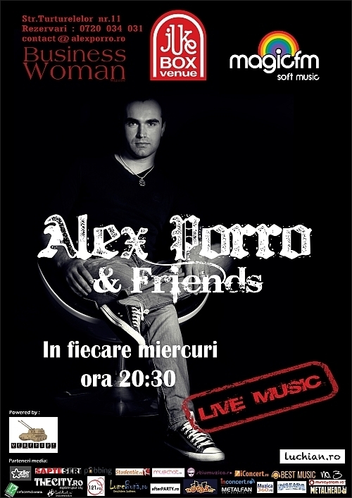Concert Alex Porro si Friends Live in Jukebox Venue