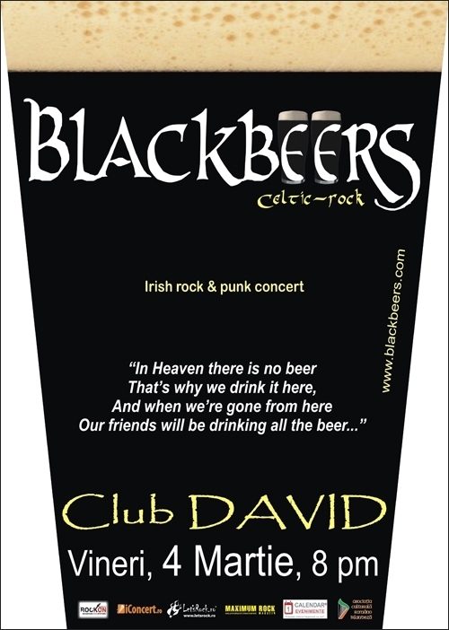 Concert Blackbeers in Club David din Reghin