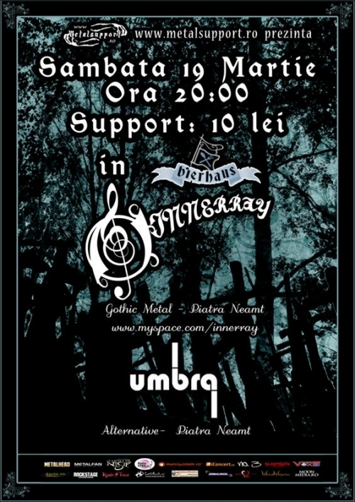 Concert Innerray si Umbra in Bier Haus din Piatra Neamt