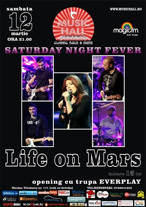 Concert Life on Mars in Music Hall