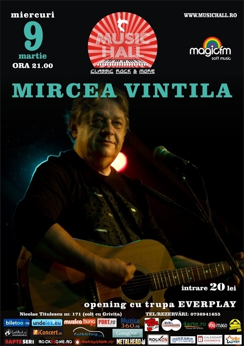 Concert Mircea Vintila in Music Hall