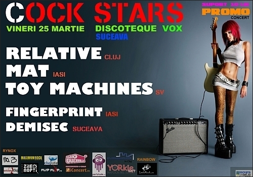 Concert Relative, Toy Machines, MAT, Fingerprint si Demisec in Discoteque Vox