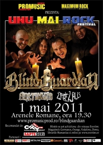 White Walls va canta alaturi de Blind Guardian la Unu Mai Rock Fest (1 mai 2011)