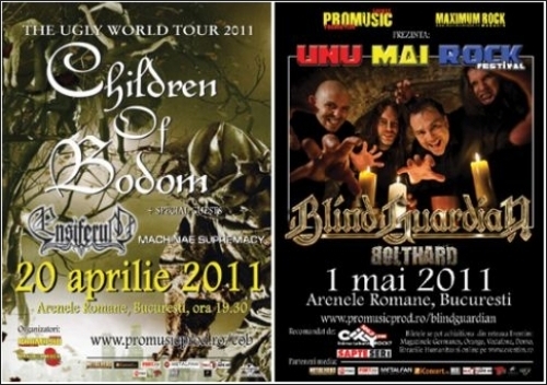 Blind Guardian / Children Of Bodom - Ensiferum: doua concerte cu un singur bilet!