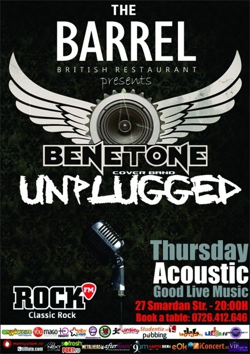 Concert Benetone Unplugged in The Barrel British Restaurant