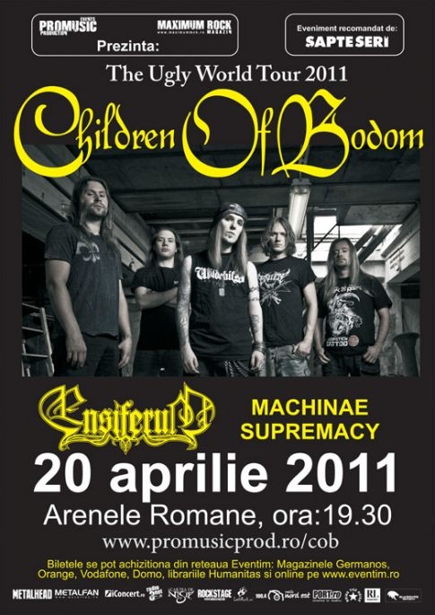 O zi pana la concertul Children Of Bodom - Ensiferum in Romania