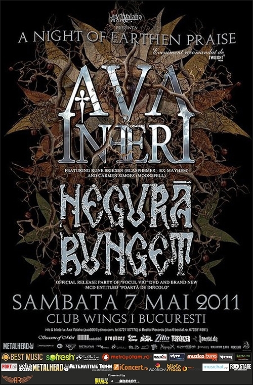 Concert Ava Inferi si Negura Bunget in Club Wings