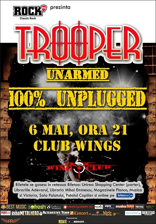 Concert Trooper 100% unplugged in Club Wings