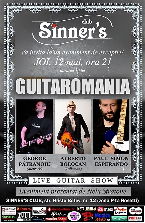 GUITAROMANIA Live Guitar Show in Club Sinners