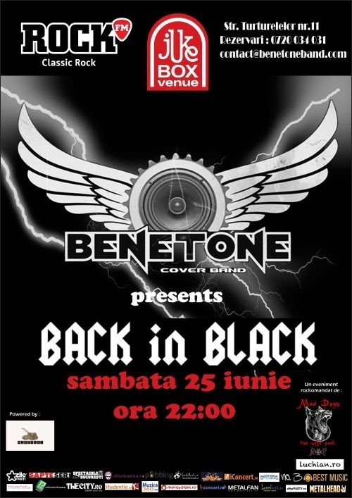 Back In Black cu Benetone Band la Jukebox Venue