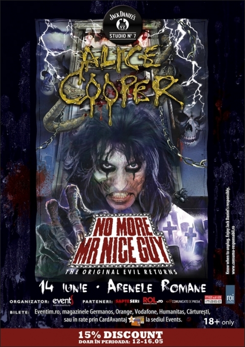 Concert Alice Cooper la Arenele Romane