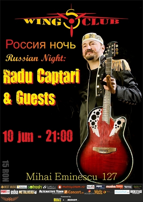 Concert Radu Captari & Guests - Russian night - in Wings Club