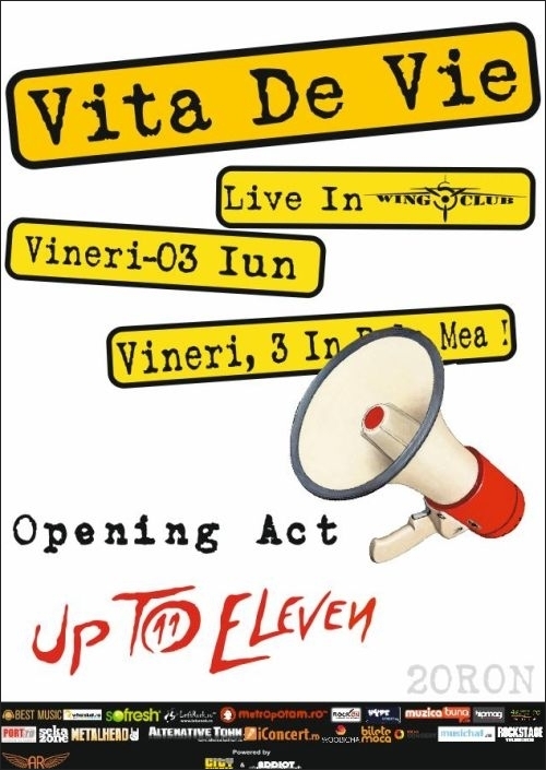 Concert Vita De Vie si Up To Eleven in Wings Club