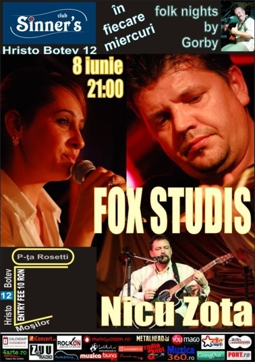 Fox Studis si Nicu Zota la Folk Nights by Gorby editia 25 in Sinner's Club