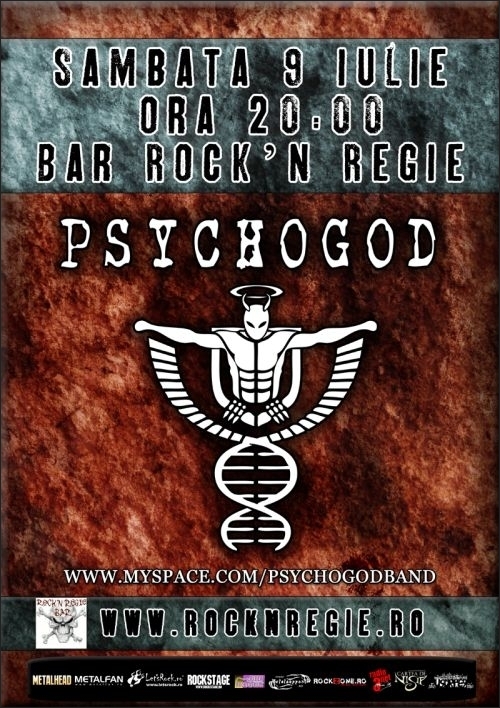 Concert Psychogod in Club Rock'N Regie