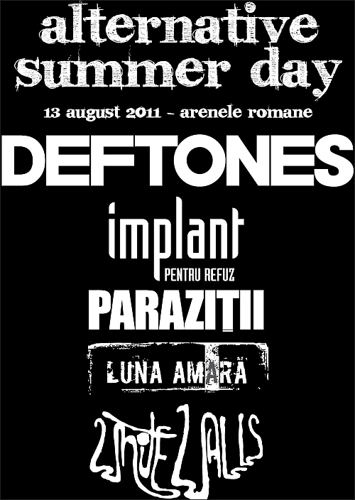 Preturile la bilete pentru concertul Deftones se modifica dupa 31 iulie 2011