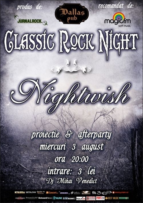 Nightwish la Classic Rock Night in Dallas Pub din Botosani