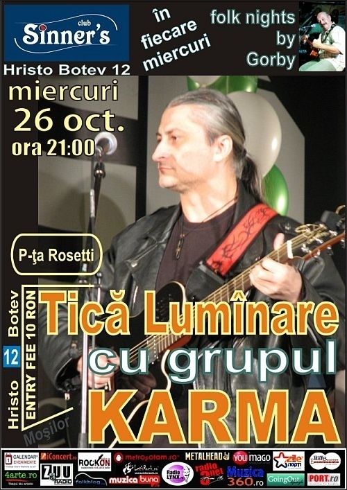 Concert Tica Luminare si Karma in Sinner's Club