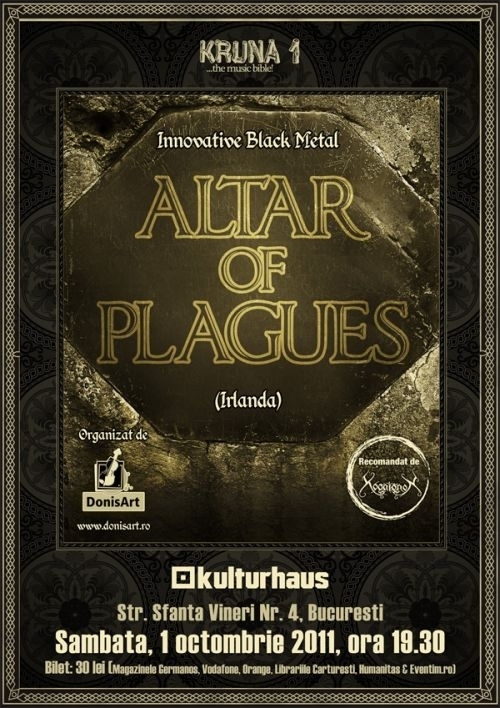 Kruna 1 - Innovative Black Metal - Altar Of Plagues in Kulturhaus