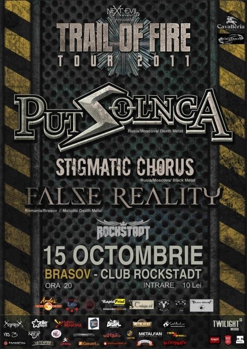 Put Solnca, Stigmatic Chorus si False Reality in Rockstadt la Trail Of Fire Tour 2011