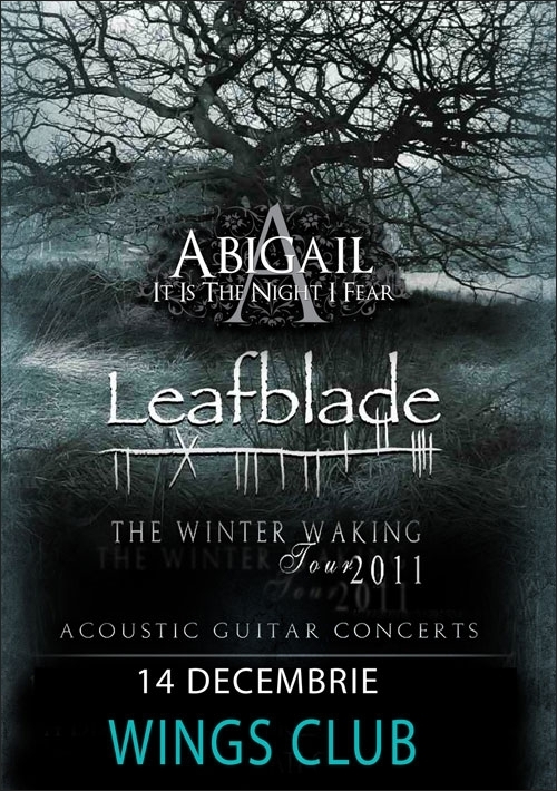 Concert Abigail (set acustic) in deschidere la Leafblade