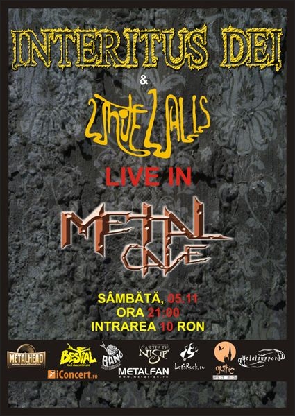 Concert Interitus Dei si White Walls in club Metal Cave din Constanta