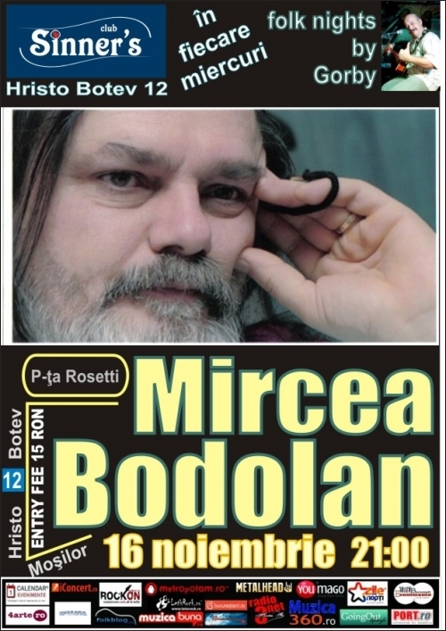 Concert Mircea Bodolan in Club Sinner's