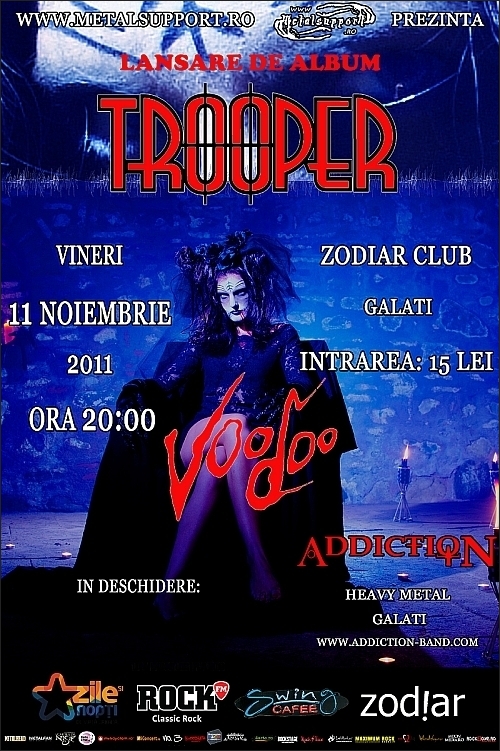 Concert Trooper si Addiction in club Zod!ar din Galati