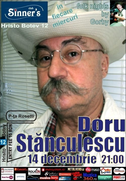 Concert Doru Stanculescu in Sinner's Club la Folk Nighs By Gorby editia 41