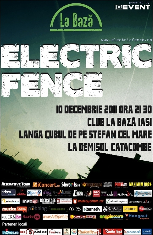 Concert Electric Fence in club La Baza din Iasi