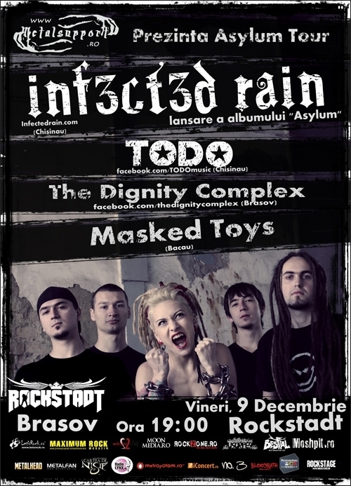Concert Infected Rain, Todo, The Dignity Complex si Masked Toys in Rockstadt Brasov