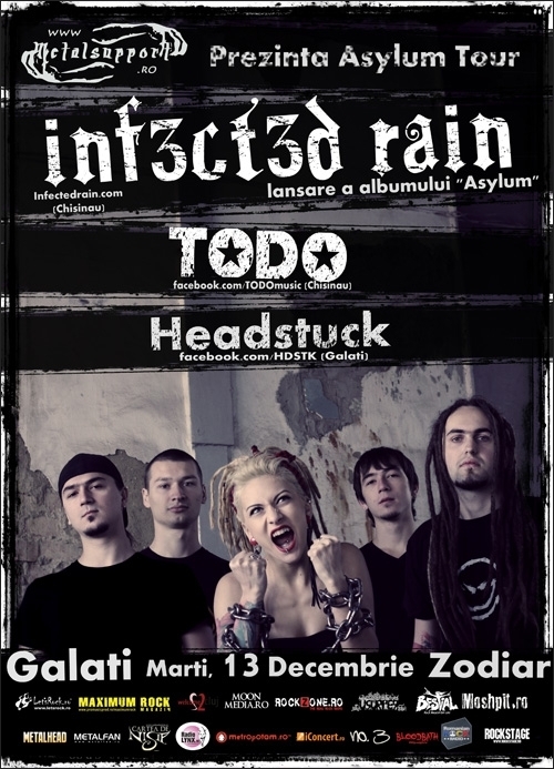 Concert Infected Rain, Todo si Headstuck in Club Zodiar Galati