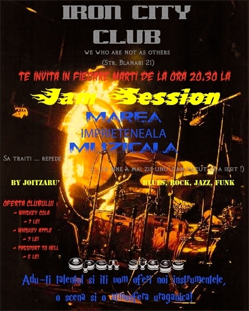 Marea Imprietenire Muzicala in club Iron City